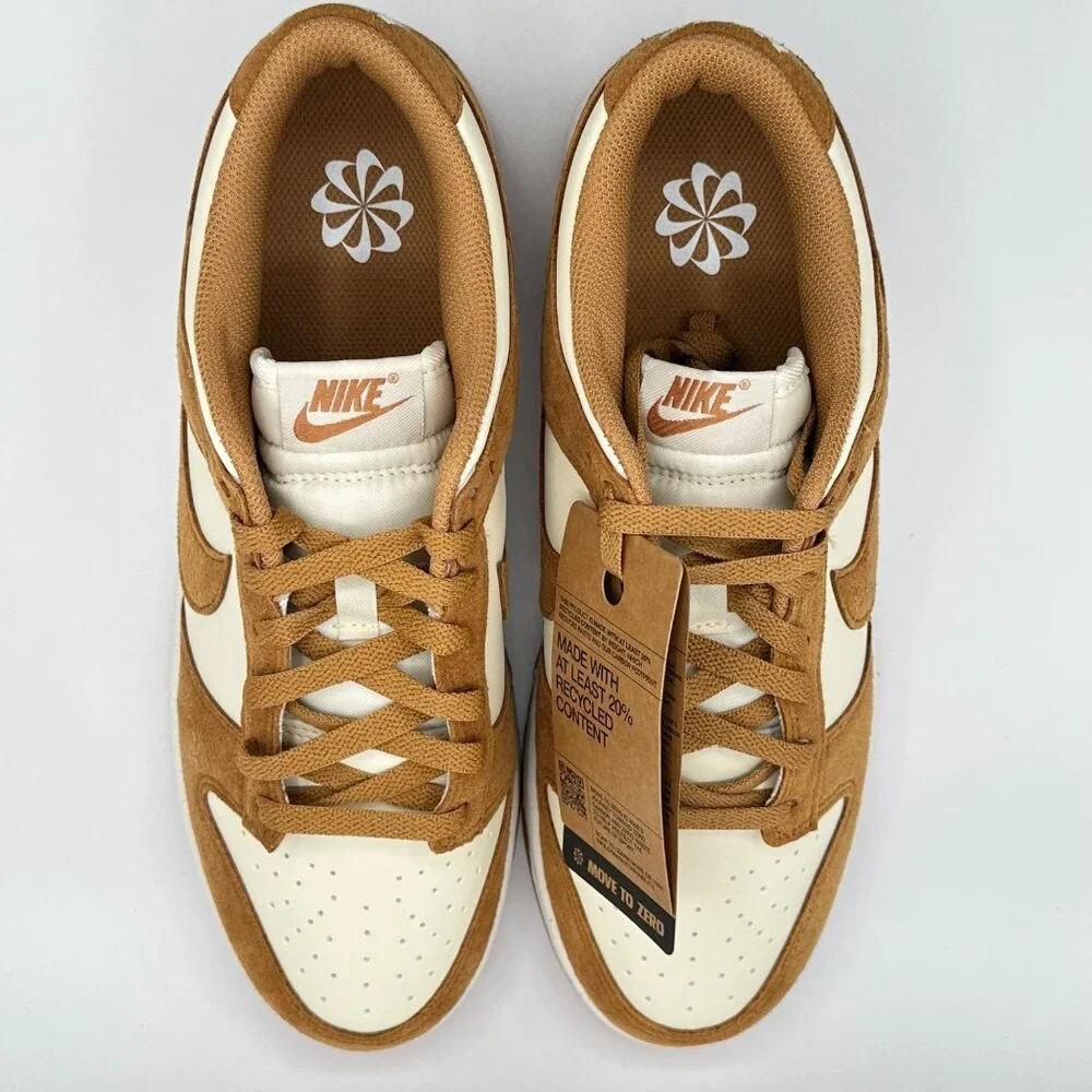 Nike Dunk Low Coconut Milk Flax Tan Shoes HJ7673-100 Women's Sz 11 / Mens 9.5 - Picture 6 of 12